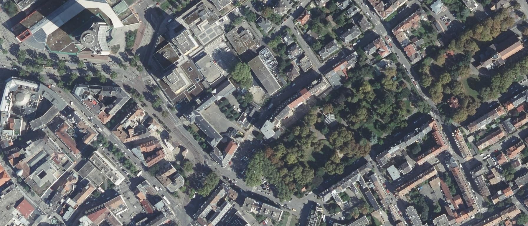 Vue aérienne de Lycée Michel De Montaigne