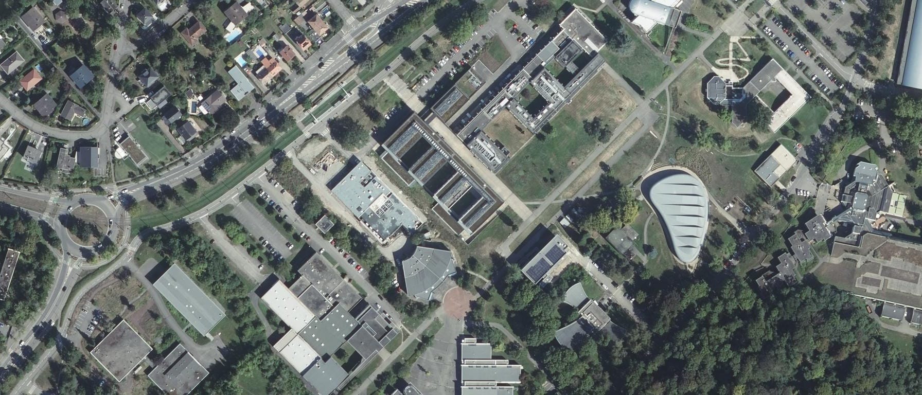 Vue aérienne de ENSCMu