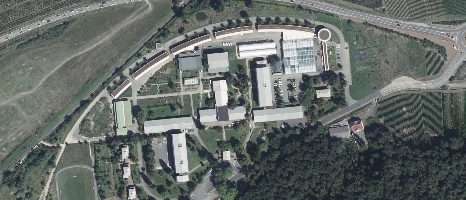 Vue aérienne de Lycée agricole Du Pflixbourg