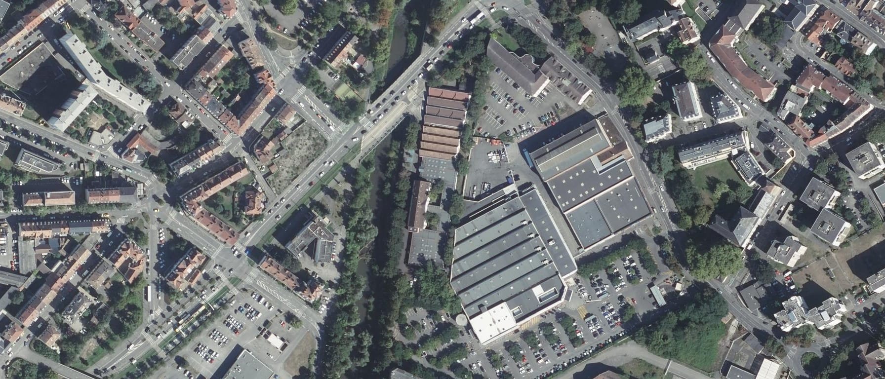 Vue aérienne de Haute école des arts du Rhin - Site d'arts plastiques de Mulhouse