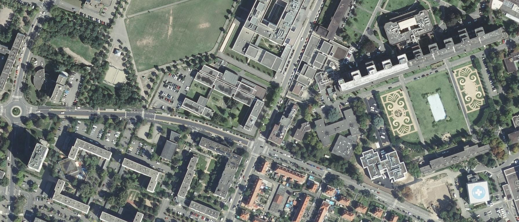 Vue aérienne de IFSI Colmar