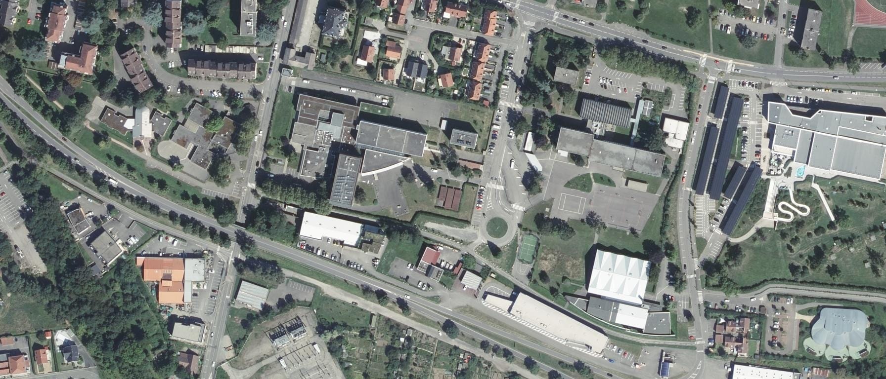 Vue aérienne de Lycée Joseph Storck (Hotelier)