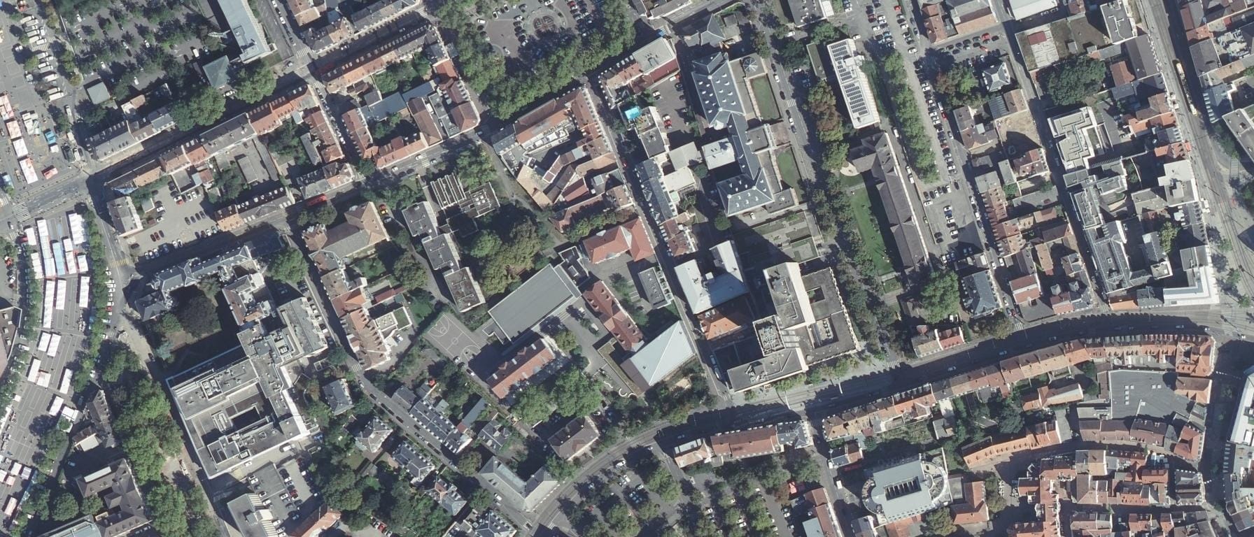 Vue aérienne de Ecole Supérieure de Praxis Sociale (Ex-ISSM, Ex-CFEJE)
