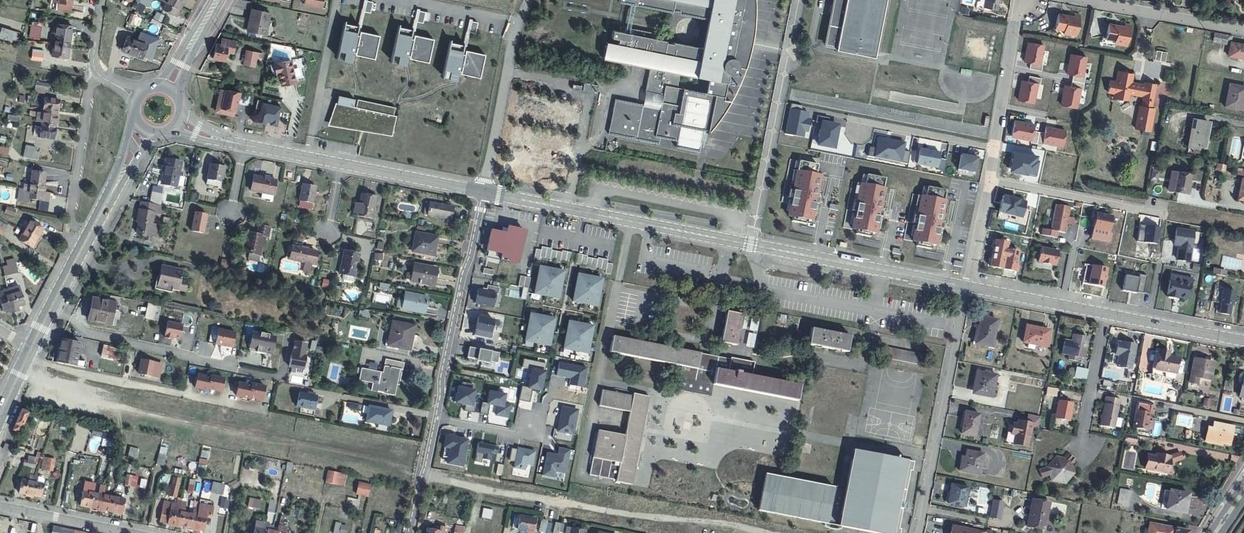 Vue aérienne de Lycée Amelie Zurcher