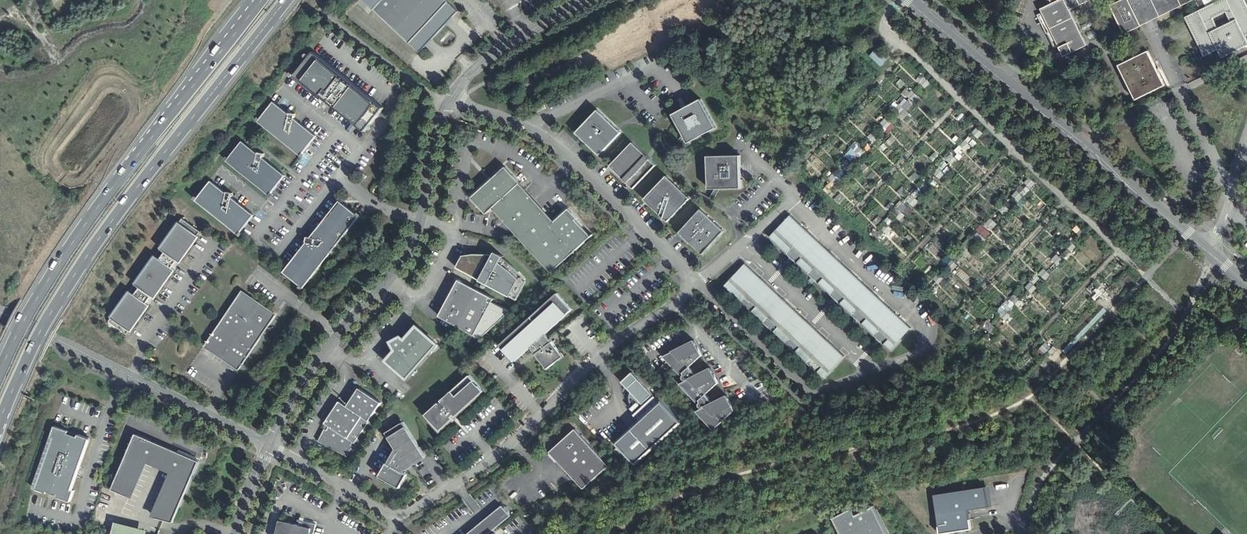 Vue aérienne de The Influencer high school