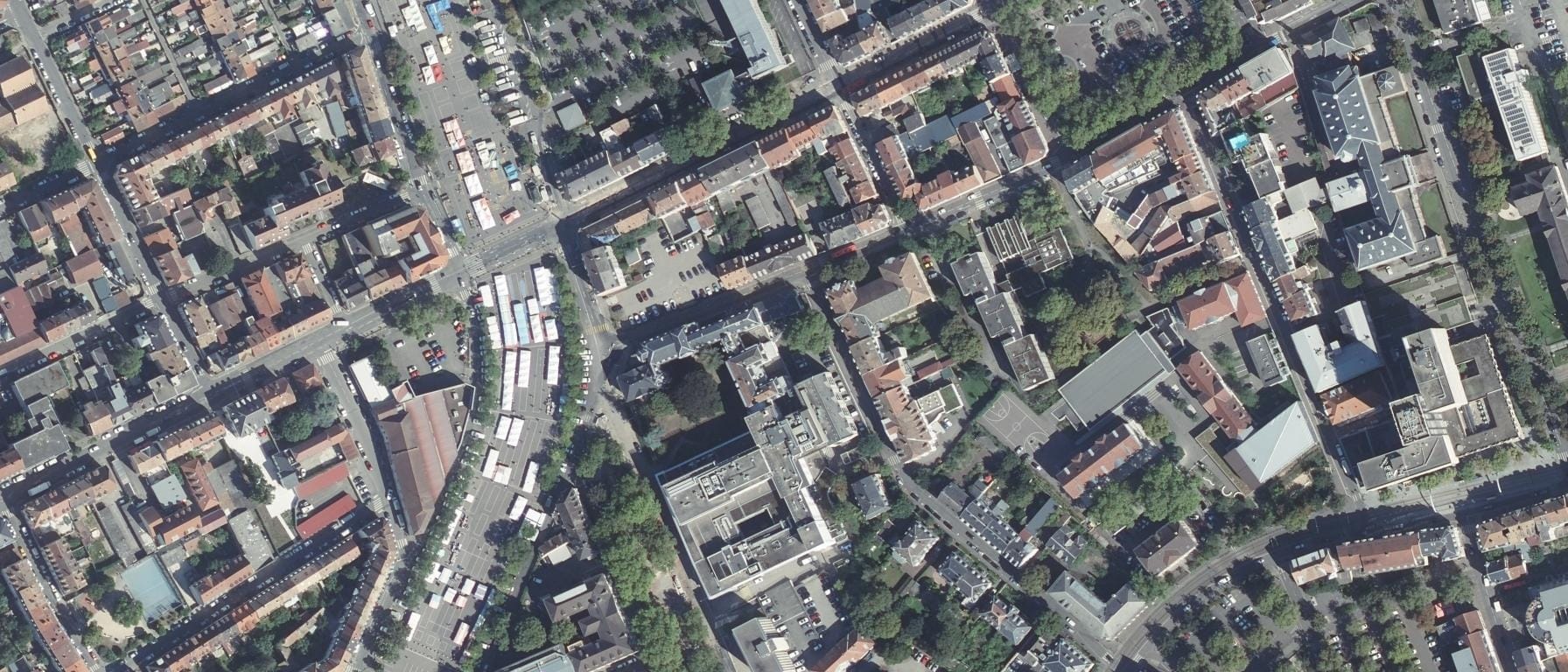 Vue aérienne de IFSI de la Fondation de la maison du Diaconat de Mulhouse