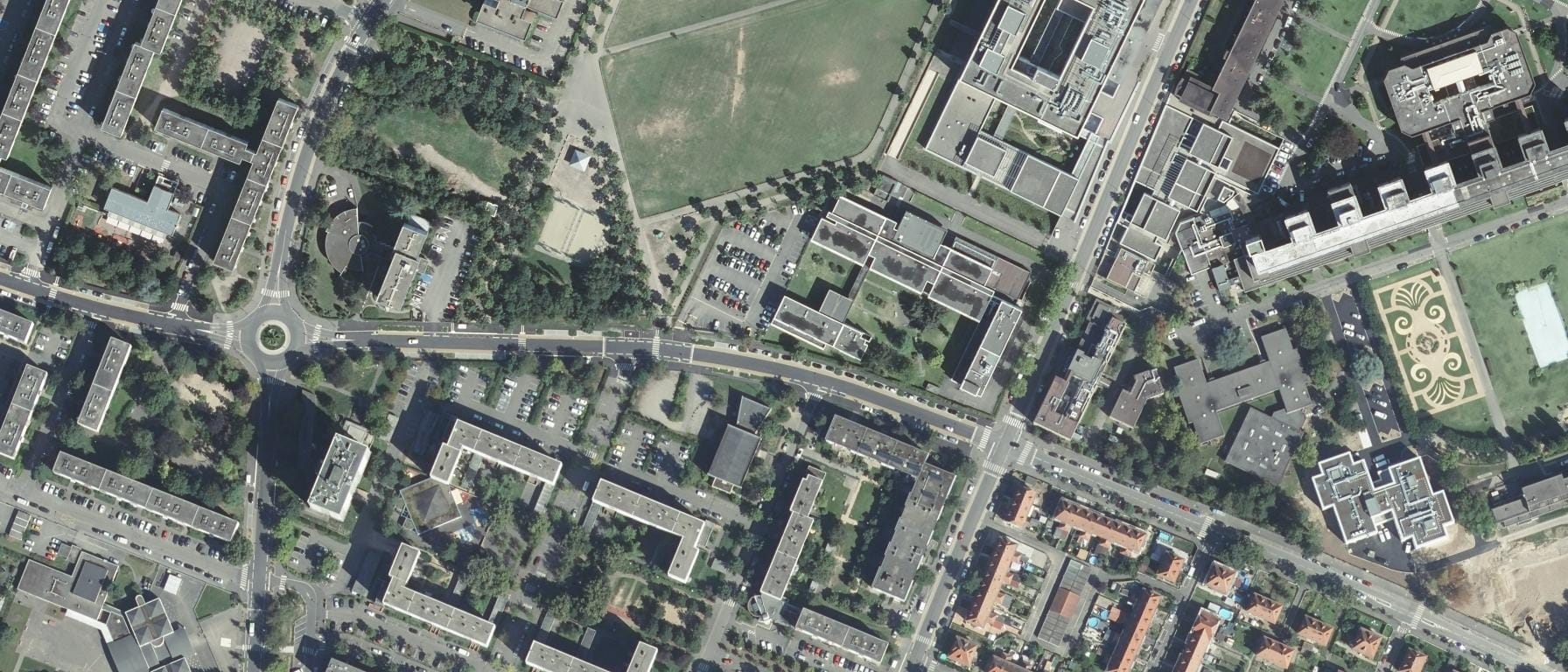 Vue aérienne de Institut de formation manipulateur en électroradiologie médicale
