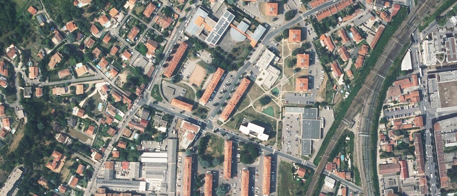 Vue aérienne de Lycée professionnel Danielle Casanova