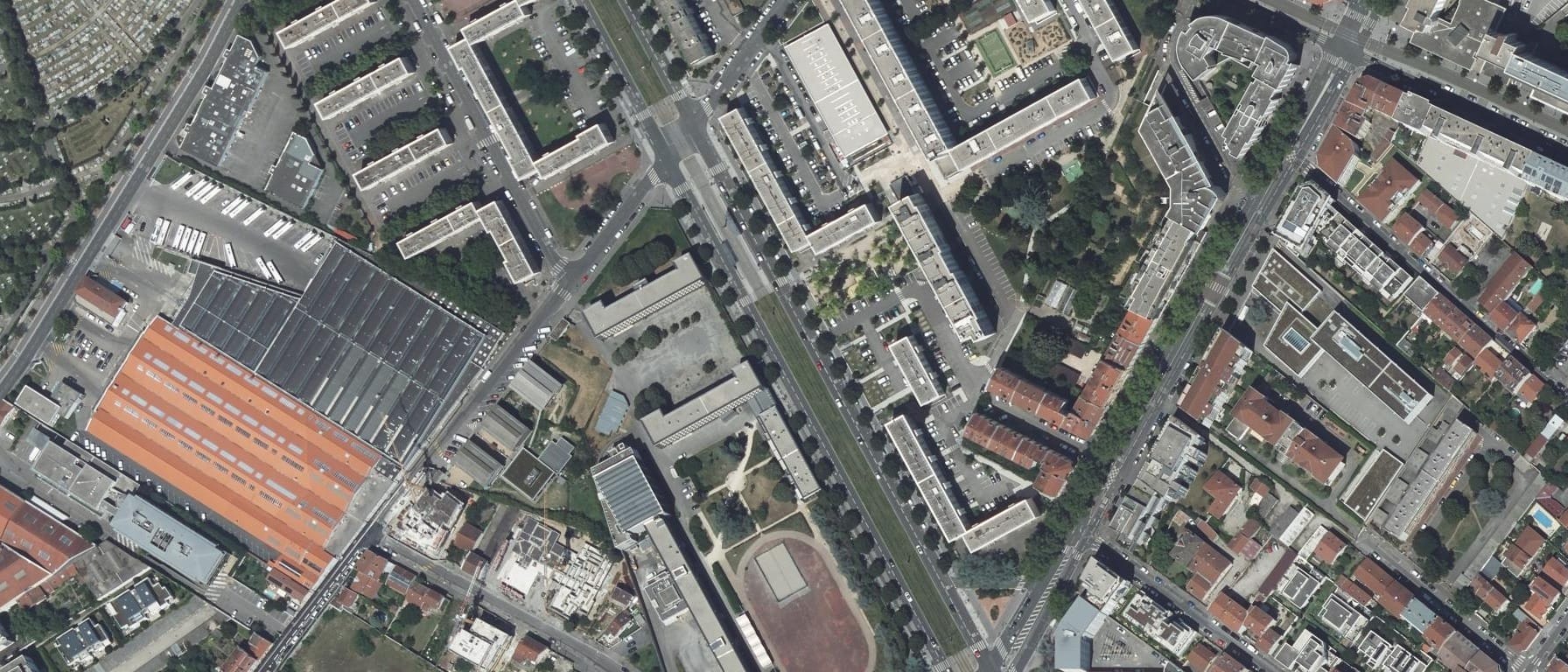 Vue aérienne de Lycée Auguste et Louis Lumière