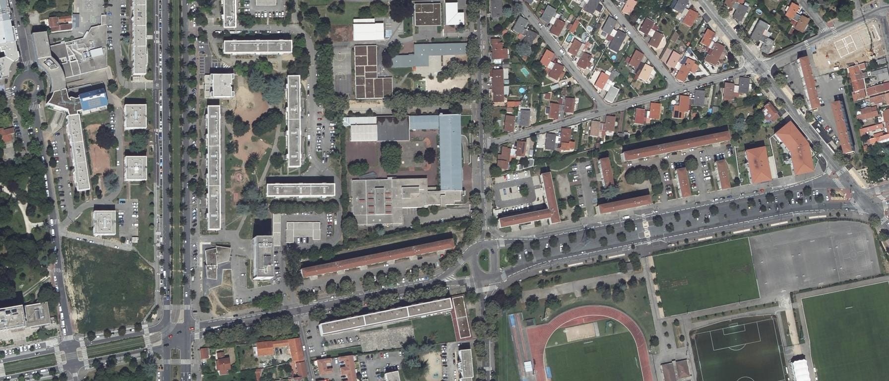 Vue aérienne de Lycée professionnel Helene Boucher