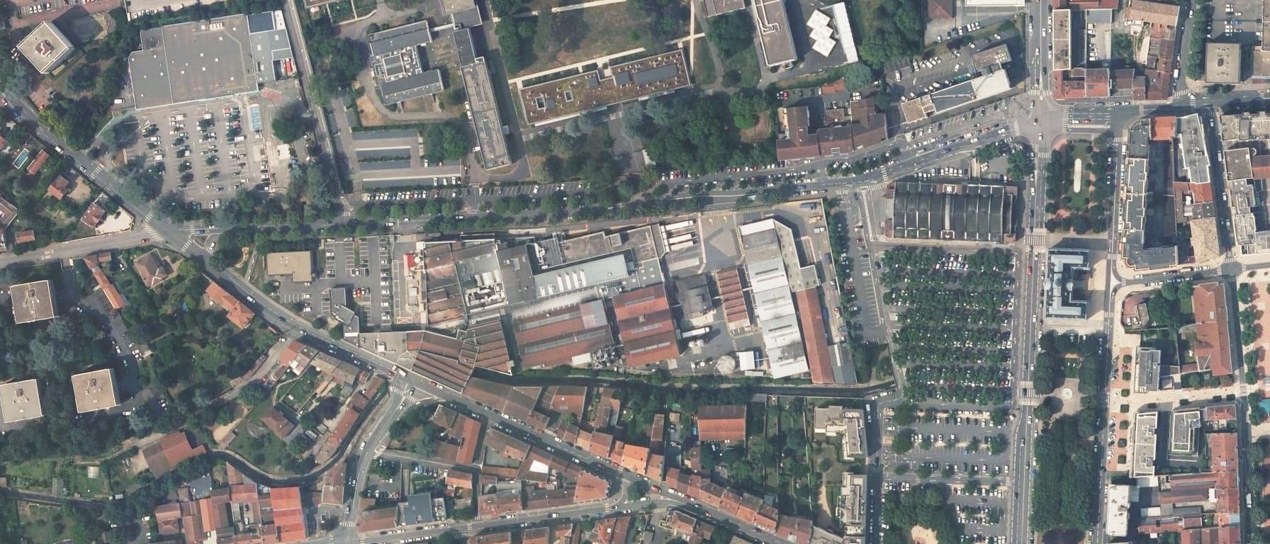 Vue aérienne de Lycée Claude Bernard