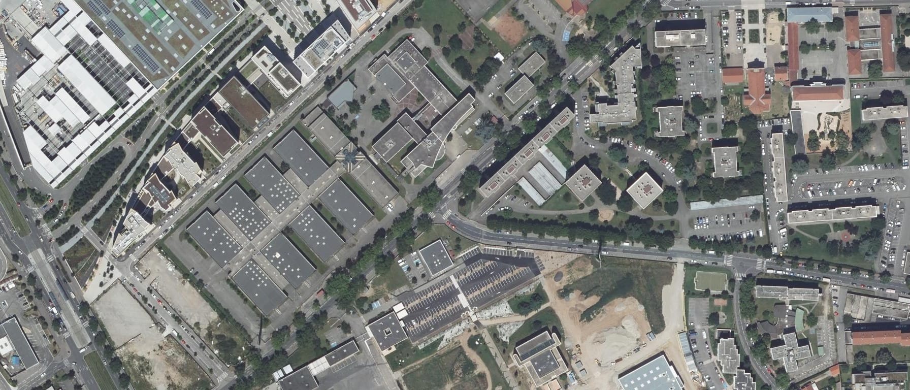 Vue aérienne de Lycée Marcel Sembat