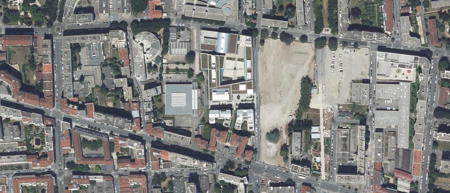 Vue aérienne de Lycée Pierre Brossolette