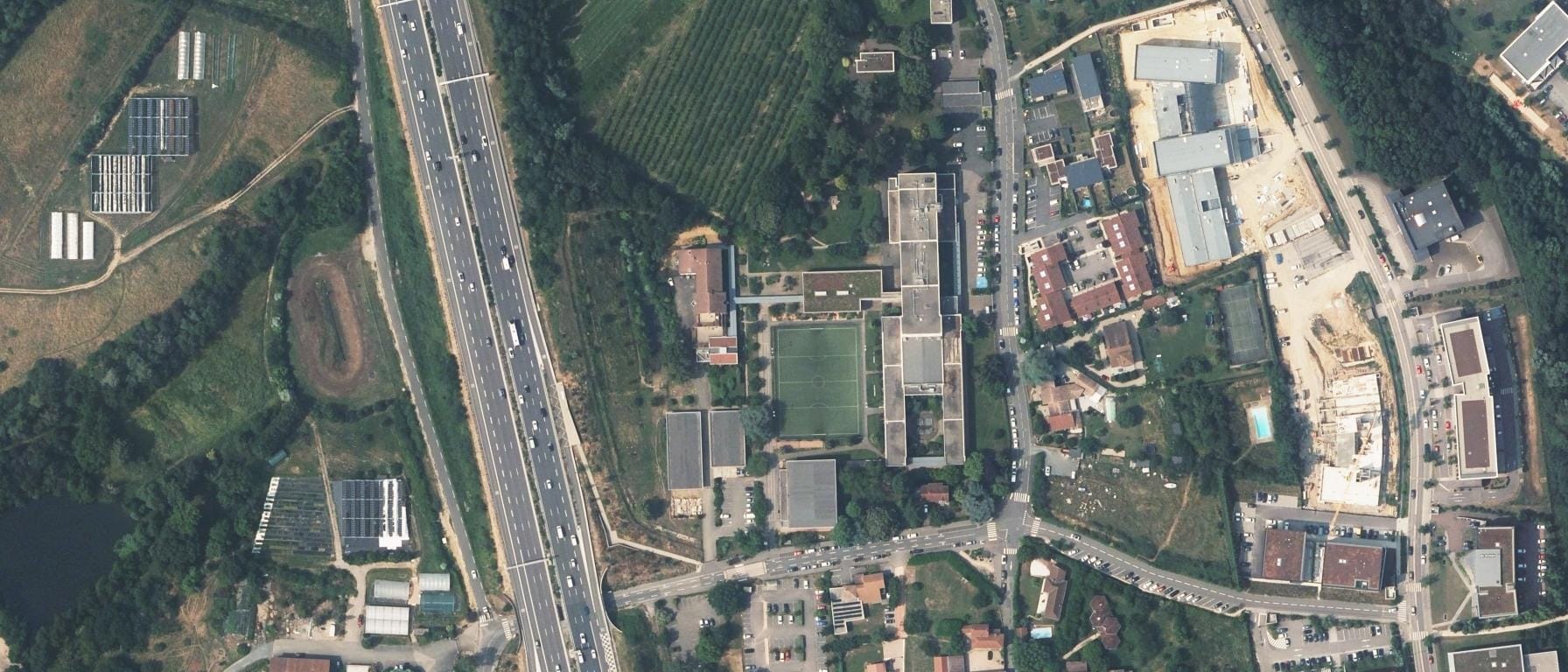 Vue aérienne de Lycée agricole Lyon-Dardilly