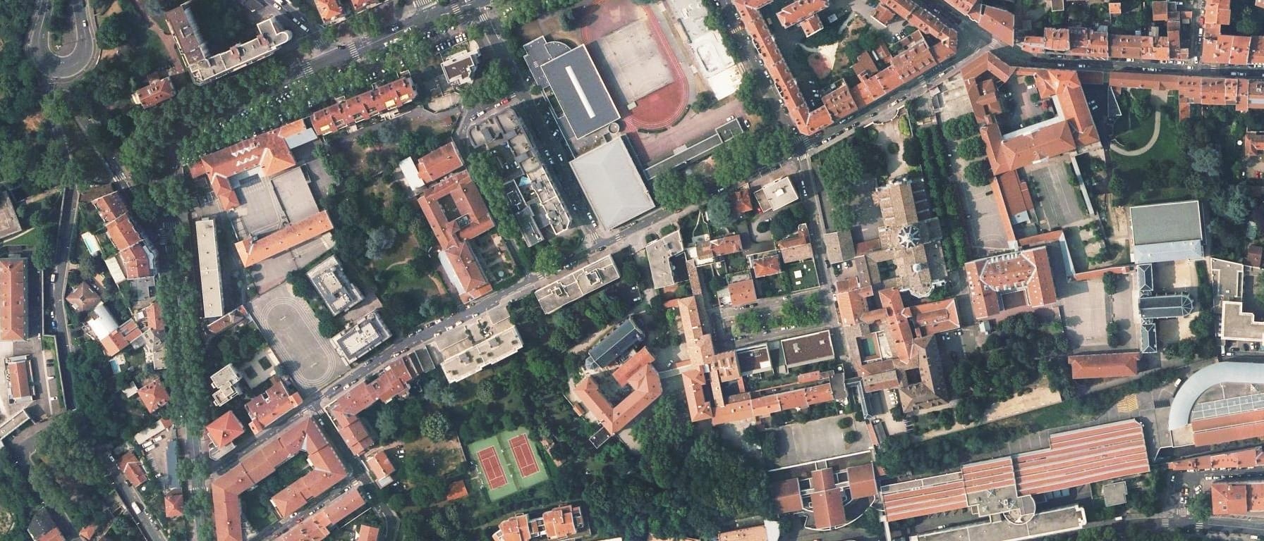 Vue aérienne de Institution des Chartreux / CNAM Lyon