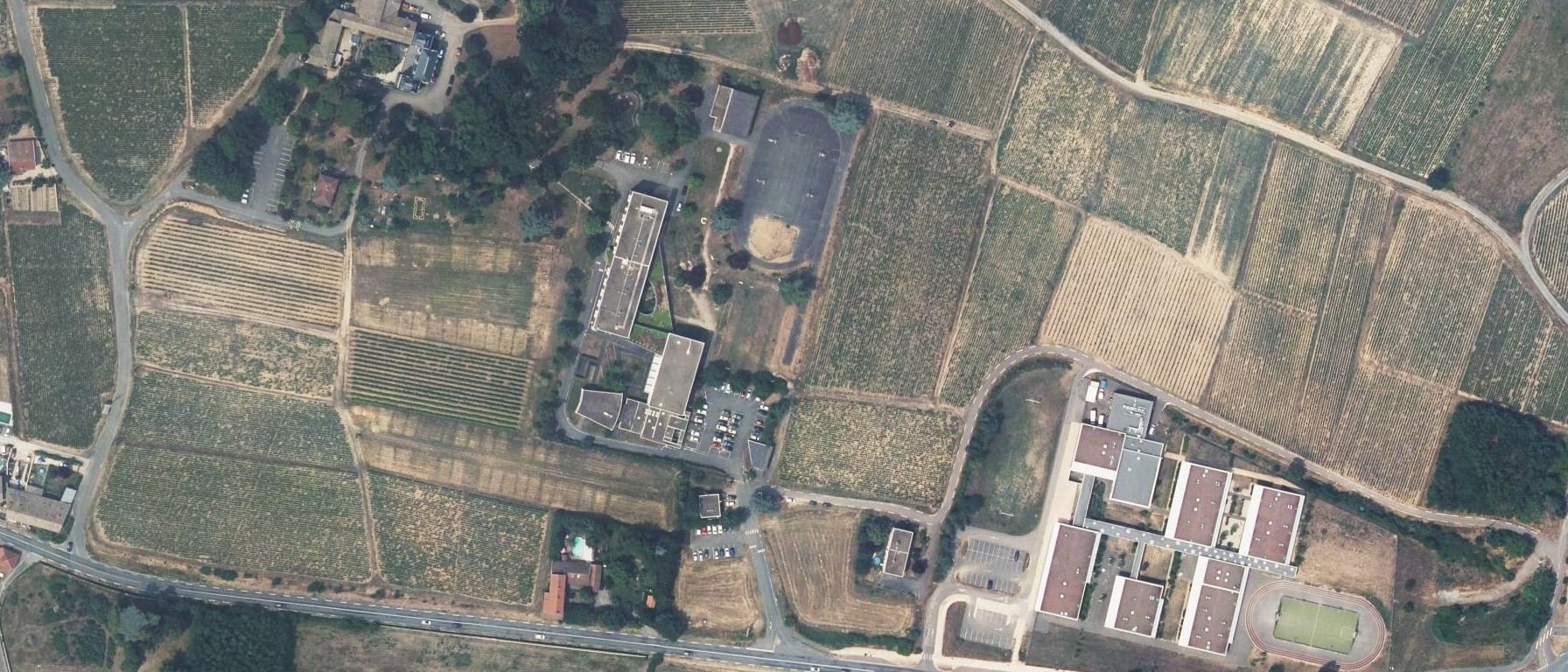 Vue aérienne de Lycée professionnel agricole viticole de bel-air