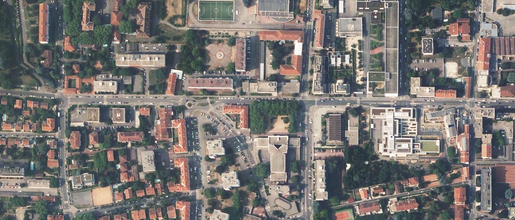 Vue aérienne de CNED