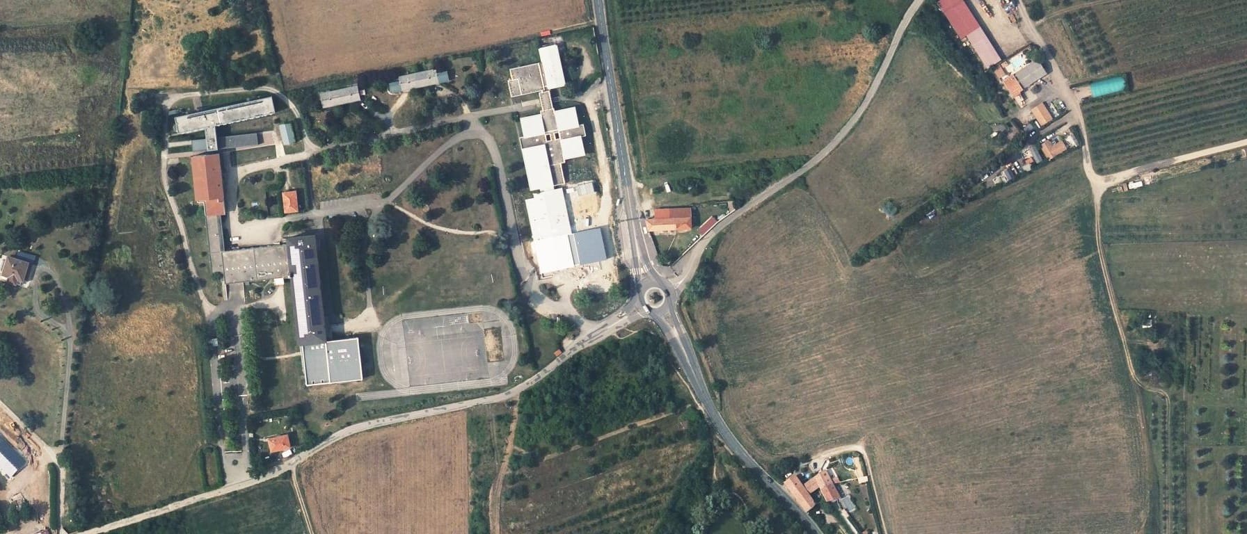 Vue aérienne de EPL Lyon St Genis Laval - Lycée André Paillot