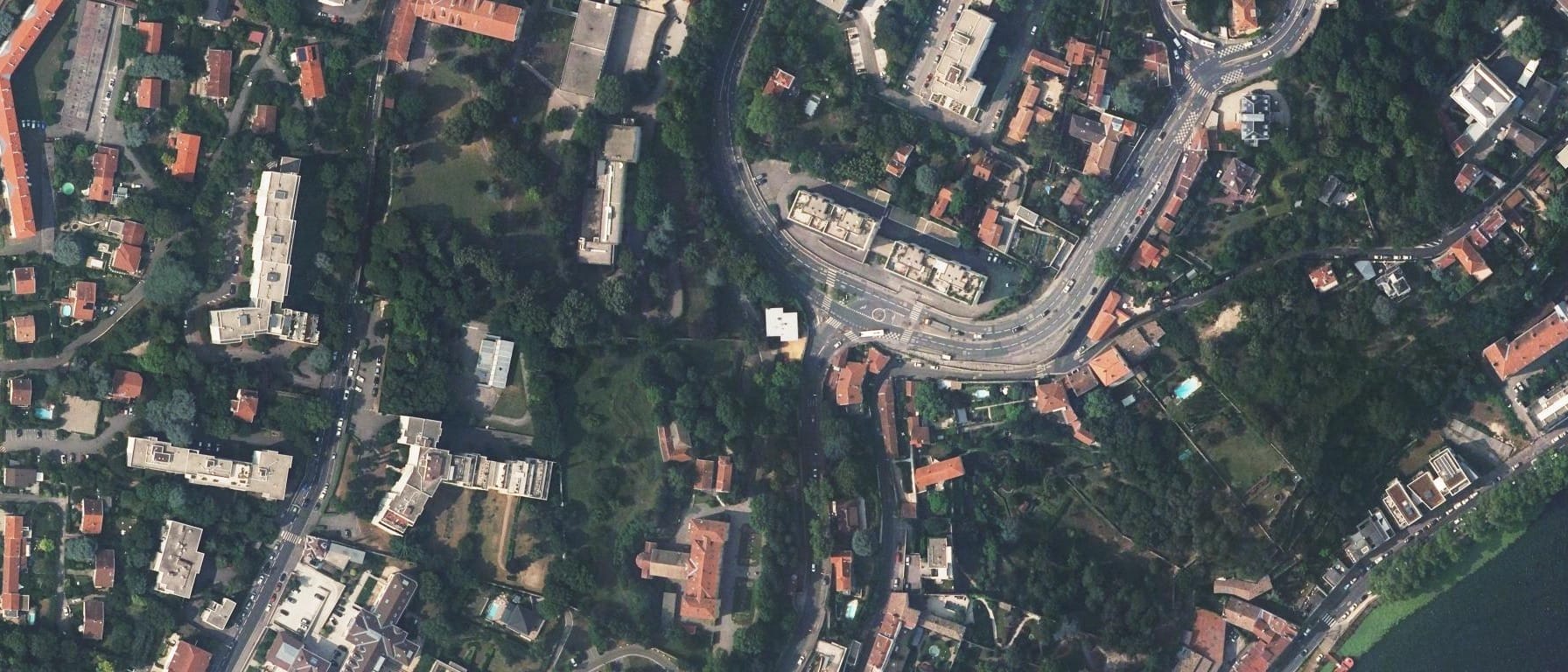 Vue aérienne de ICOF - Campus Lyon Saint Irénée