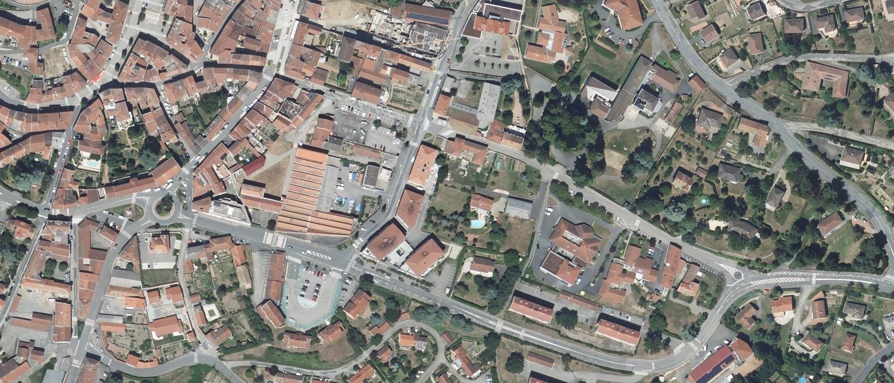 Vue aérienne de Lycée Champagnat
