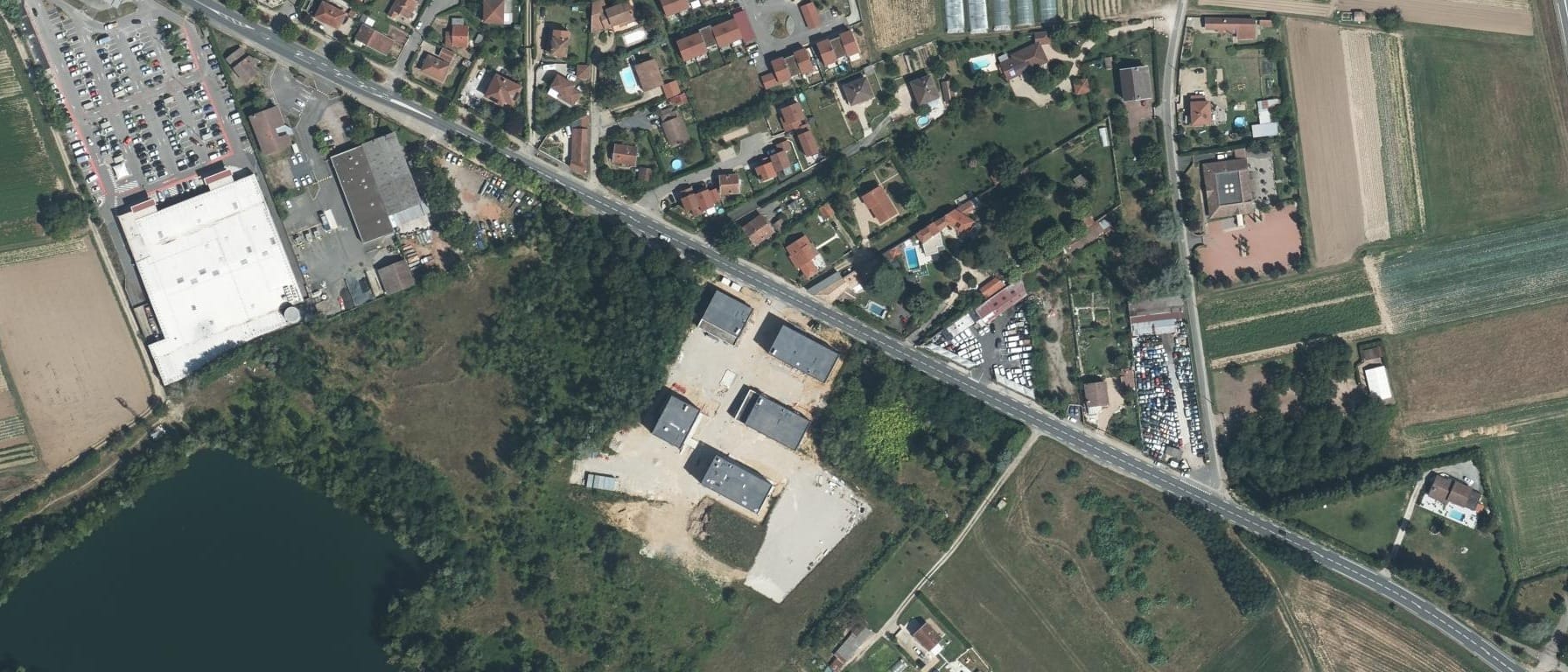 Vue aérienne de CFA du Beaujolais – Site de Trévoux