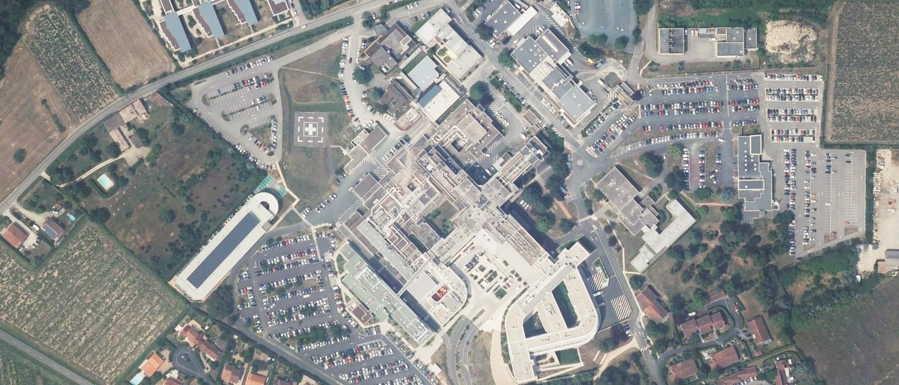 Vue aérienne de IFSI de l'Hôpital Nord Ouest