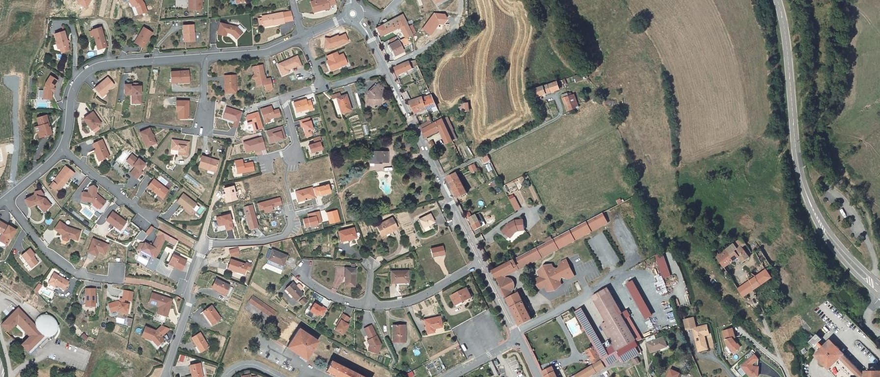 Vue aérienne de MFREO Saint Laurent de Chamousset