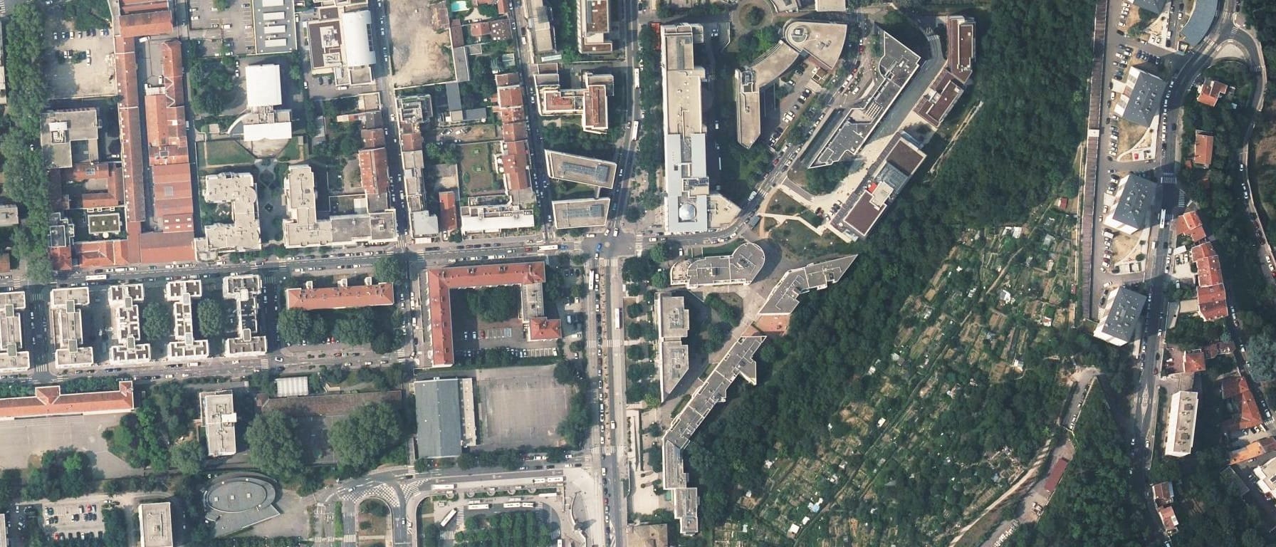 Vue aérienne de IFAG - Lyon (Lyon 9e Arrondissement - 69)