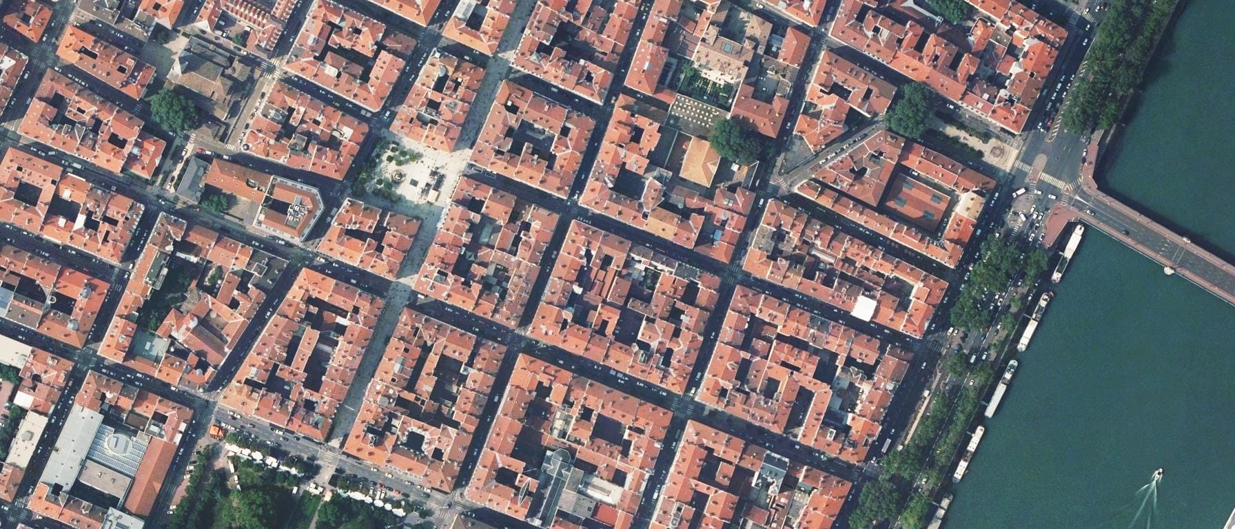 Vue aérienne de INSTITUT VATEL ECOLE HOTELIERE (Lyon 2e  Arrondissement - 69)