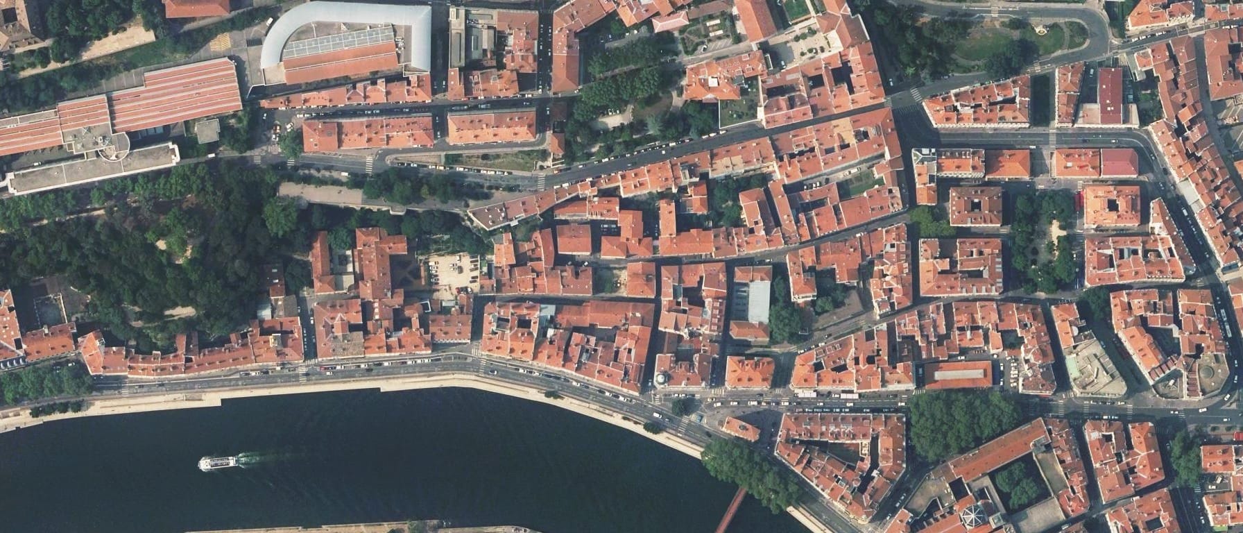 Vue aérienne de ISODIET HORIZON SANTE - CFA IFIR (Lyon 1er)