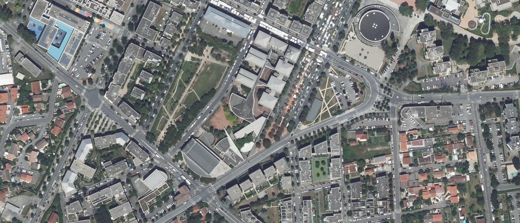 Vue aérienne de Lycée Robert Doisneau