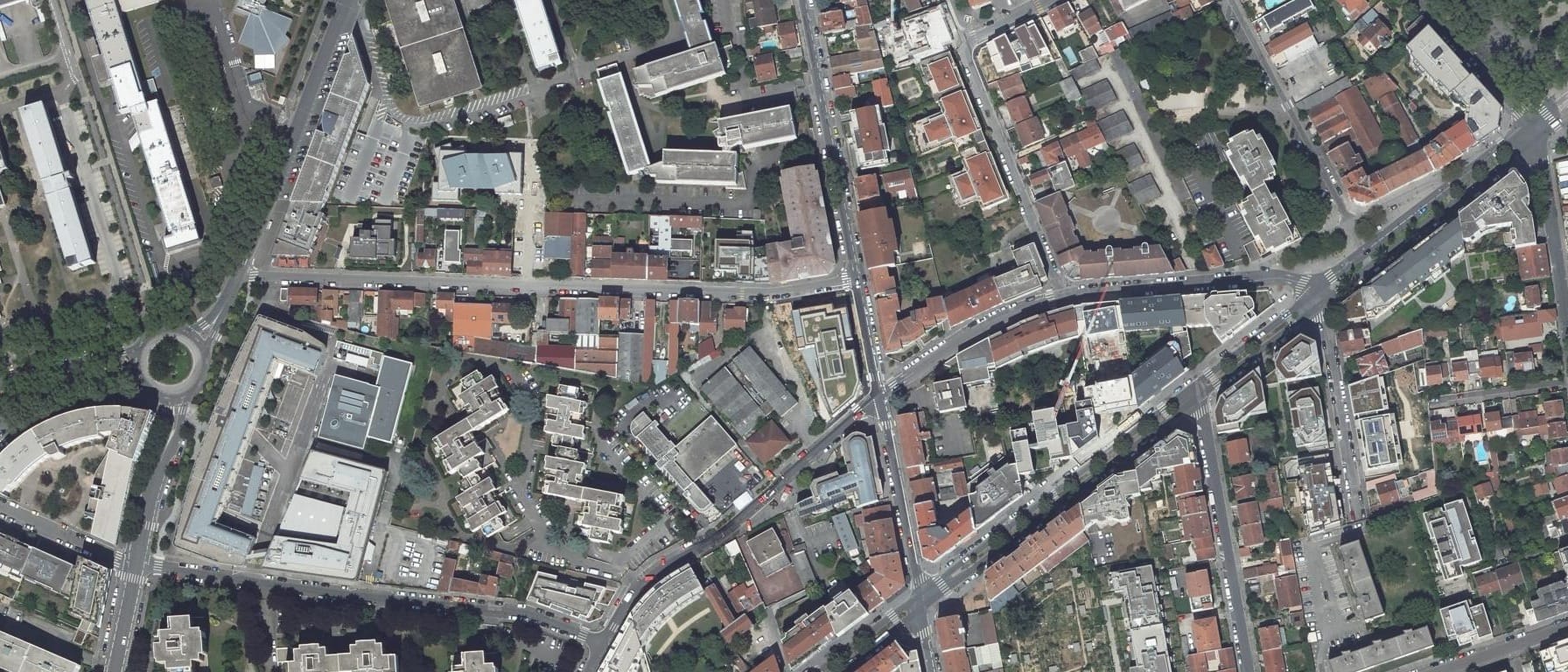Vue aérienne de CFA AFIP (Villeurbanne - 69)