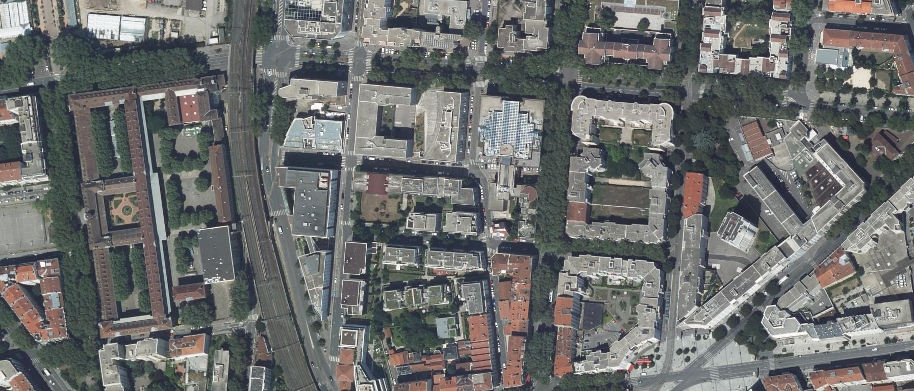Vue aérienne de Diderot Education Lyon (Cours Diderot - EDNH - EGPN) (Lyon 6e Arrondissement - 69)