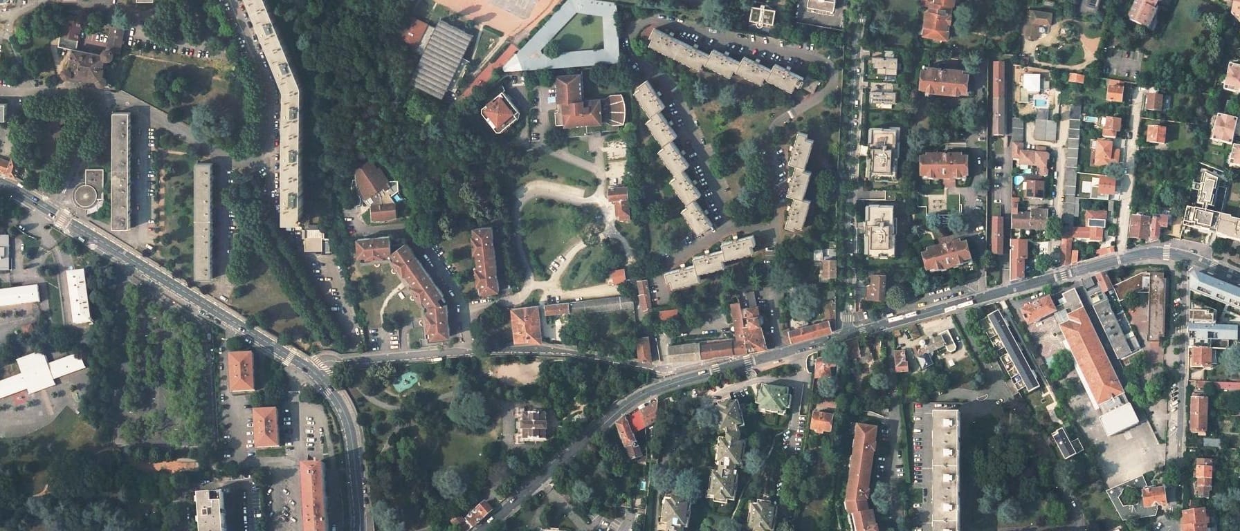Vue aérienne de Centre de formation continue Bâtiment Travaux Publics FORMA BTP