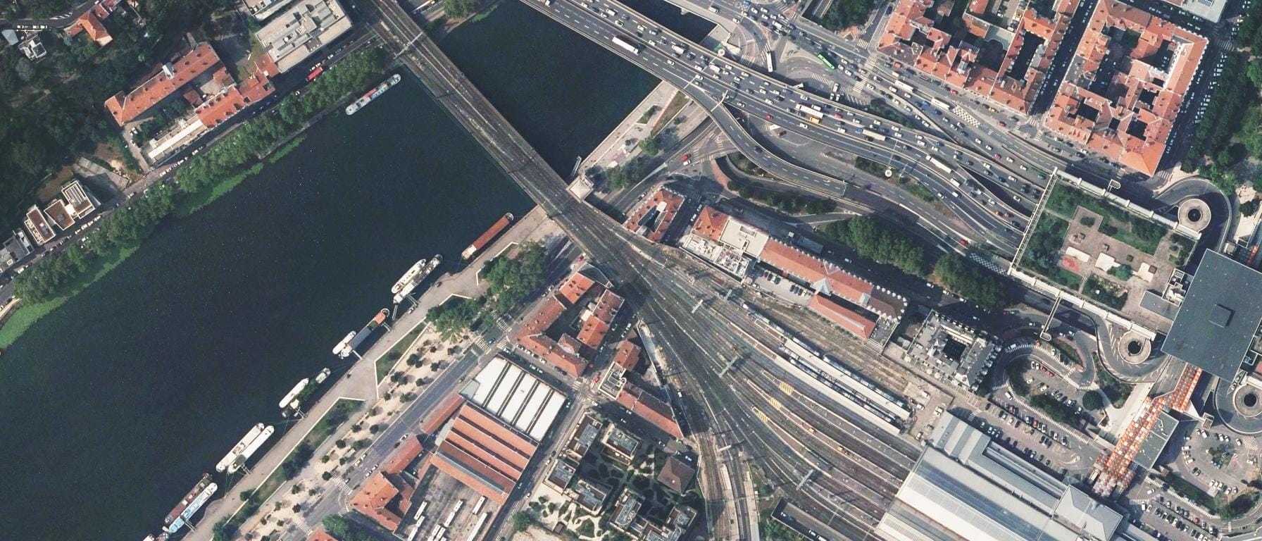 Vue aérienne de Y-NOV LYON (Lyon 2e  Arrondissement - 69)