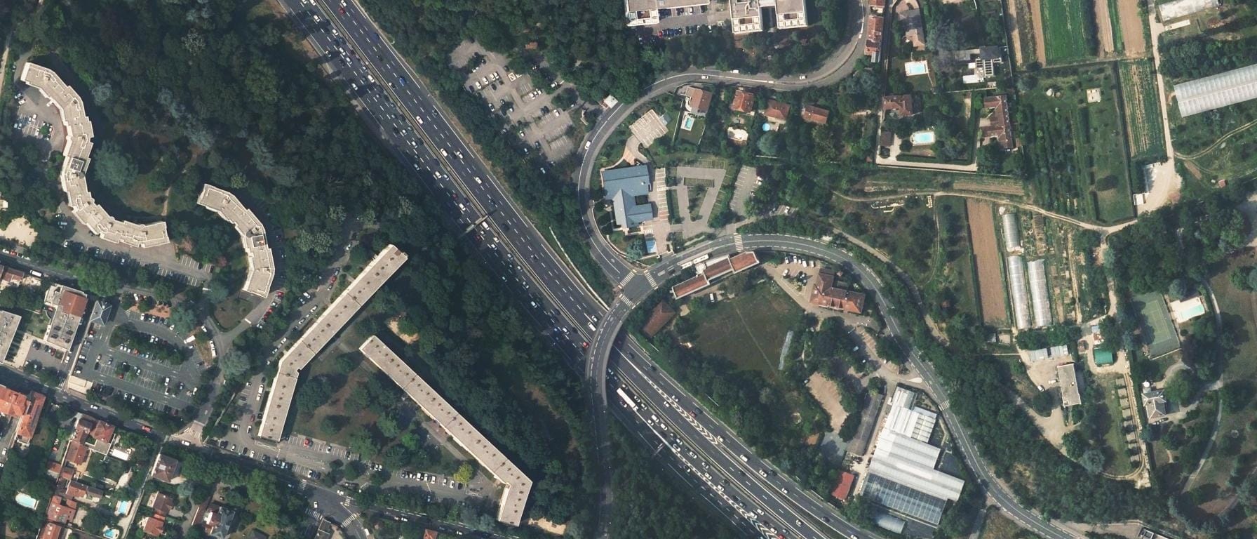 Vue aérienne de CFPPA d'Ecully