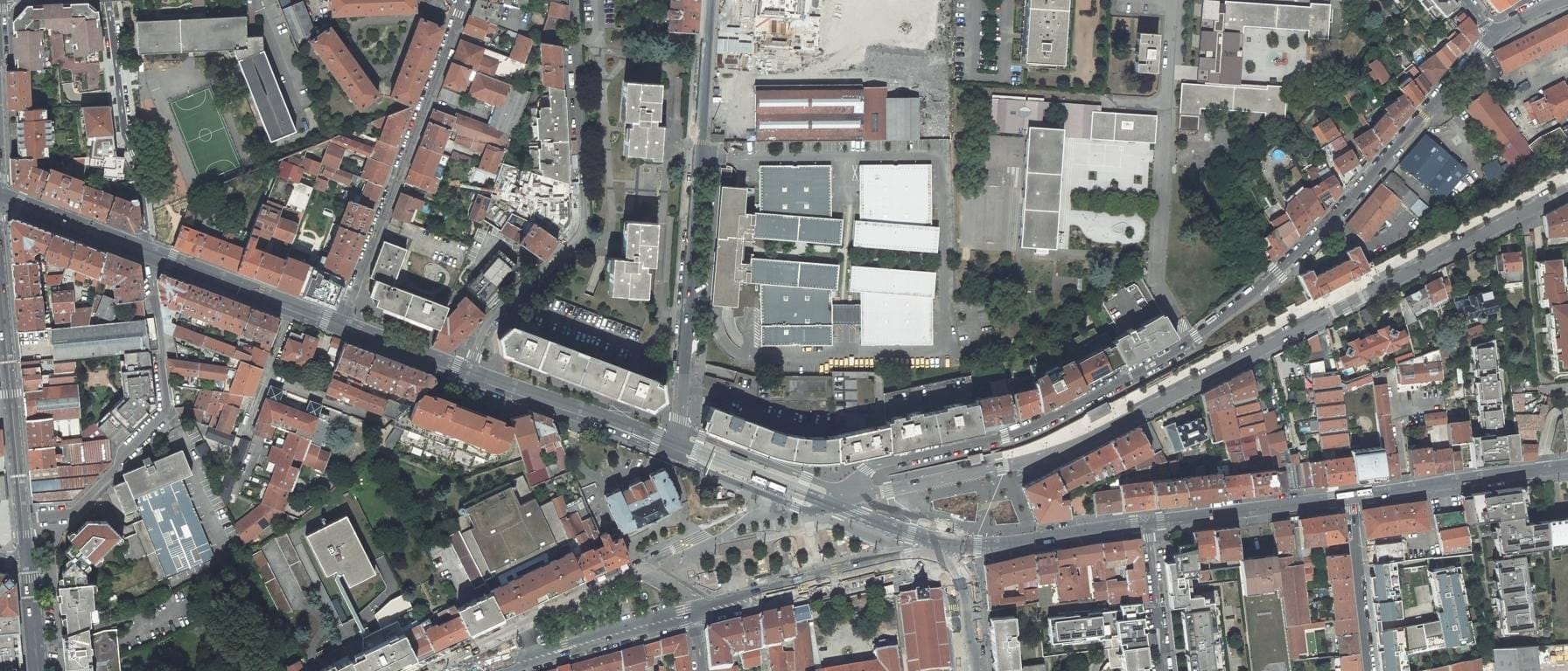 Vue aérienne de ECS Lyon - Excel Formation VAULX EN VELIN