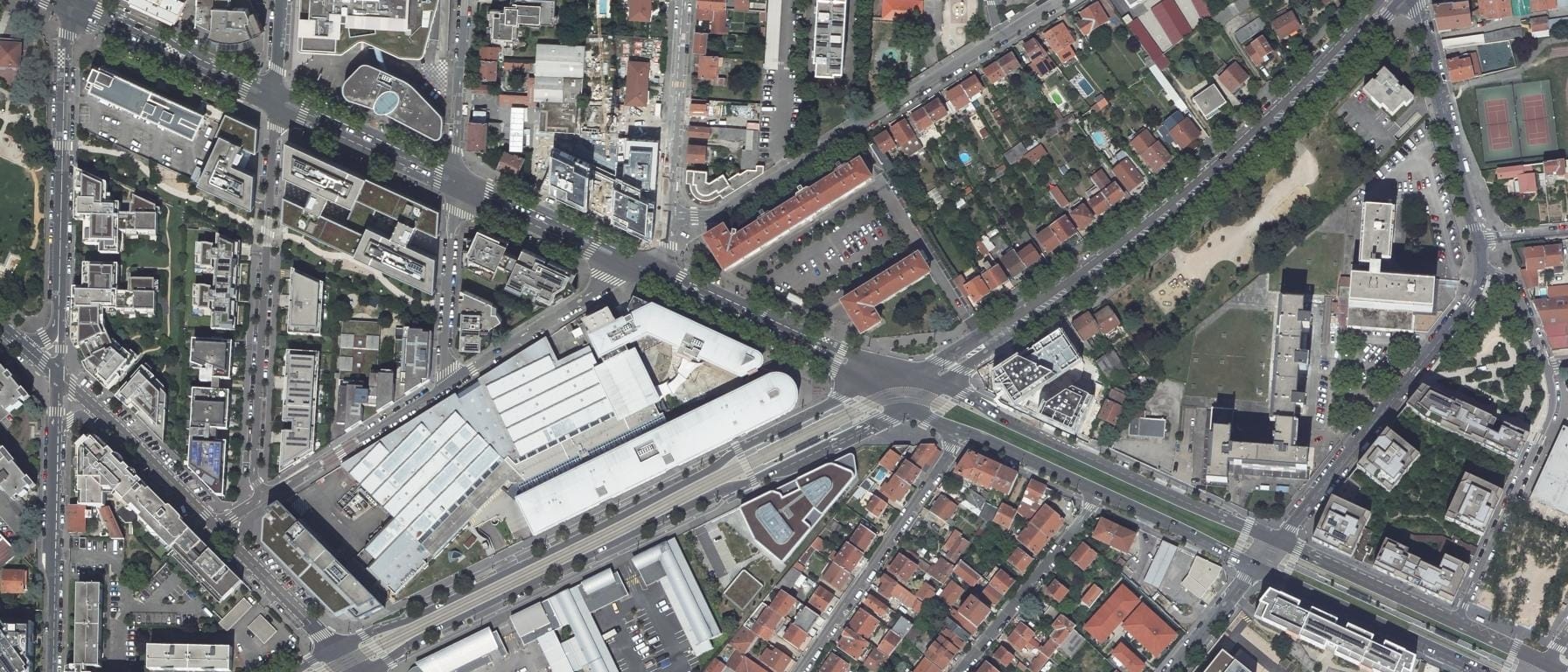 Vue aérienne de Centre de Formation Continue Ecole Supérieure de la Bio