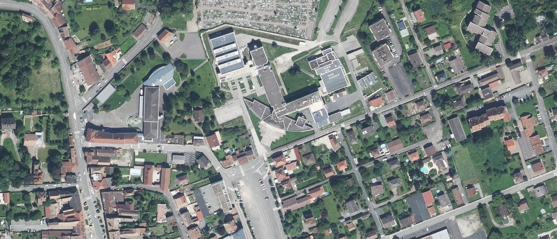 Vue aérienne de Lycée Georges Colomb