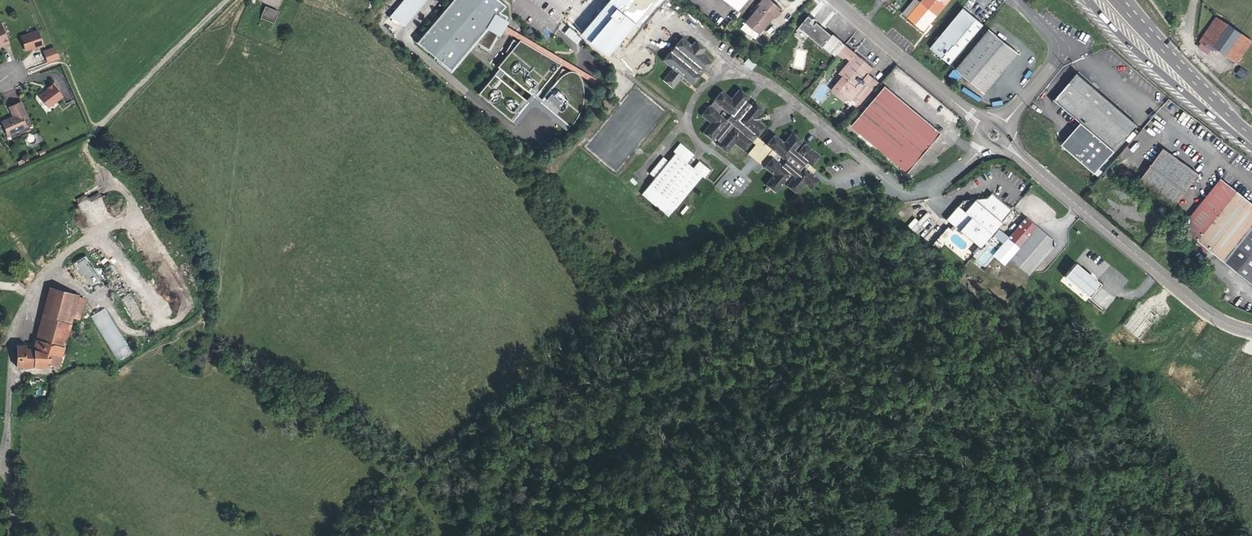 Vue aérienne de Chambre de Métiers et de l'Artisanat Bourgogne-Franche-Comté