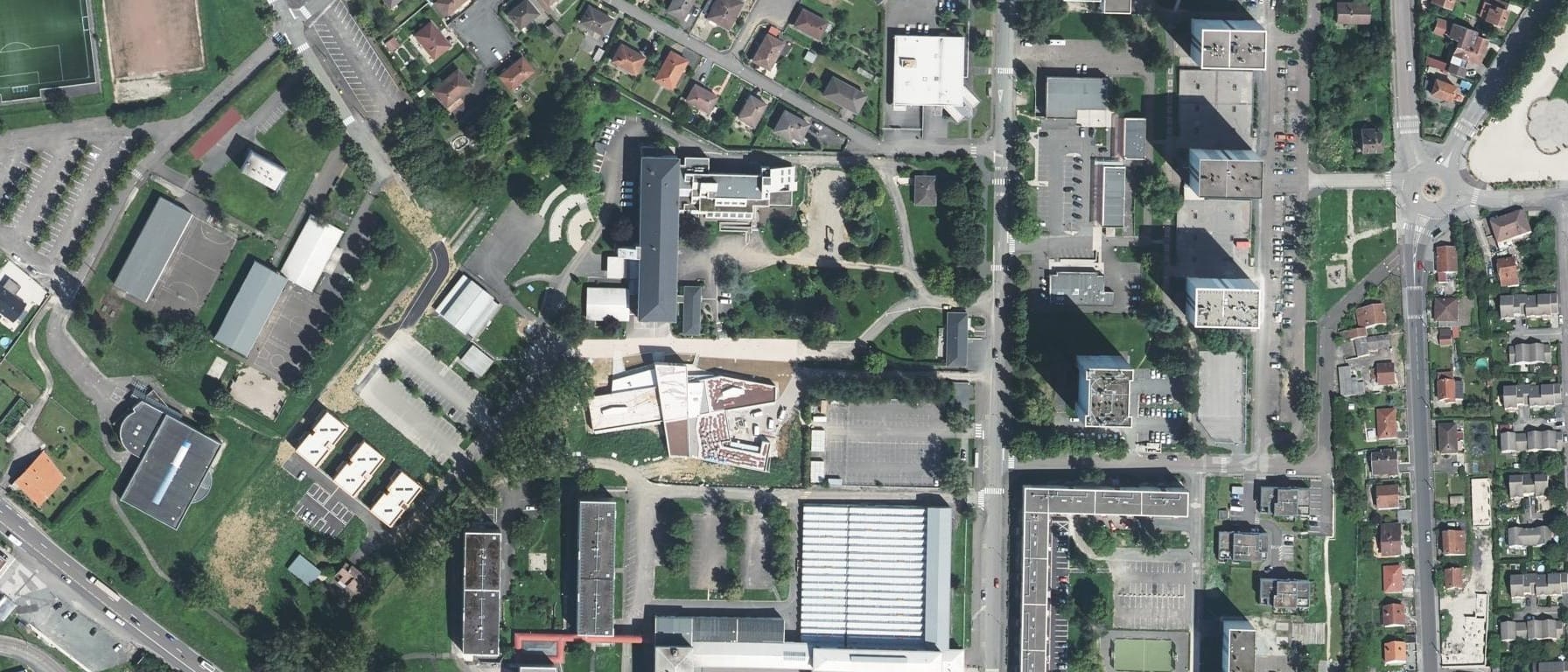 Vue aérienne de Vesoul Agrocampus - Lycée Etienne Munier