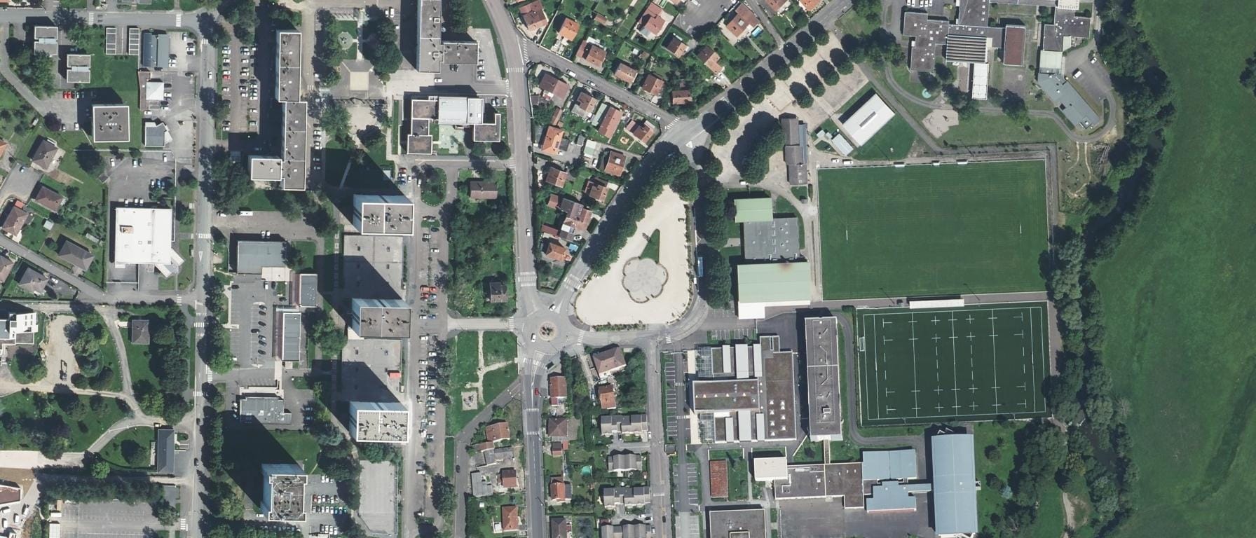 Vue aérienne de Lycée professionnel Pontarcher