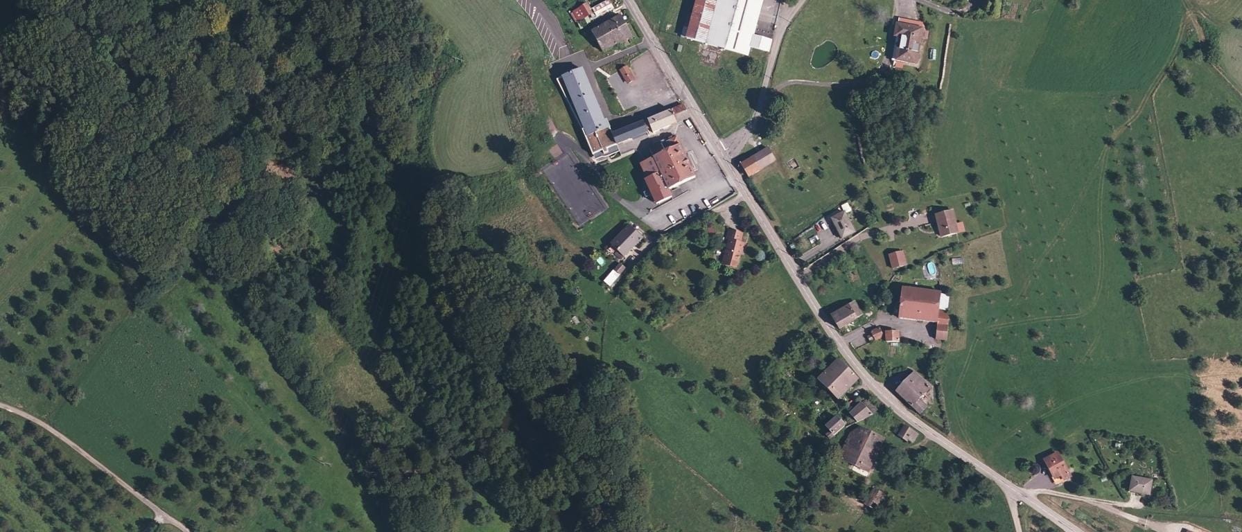 Vue aérienne de Maison familiale et rurale (MFR) de Fougerolles