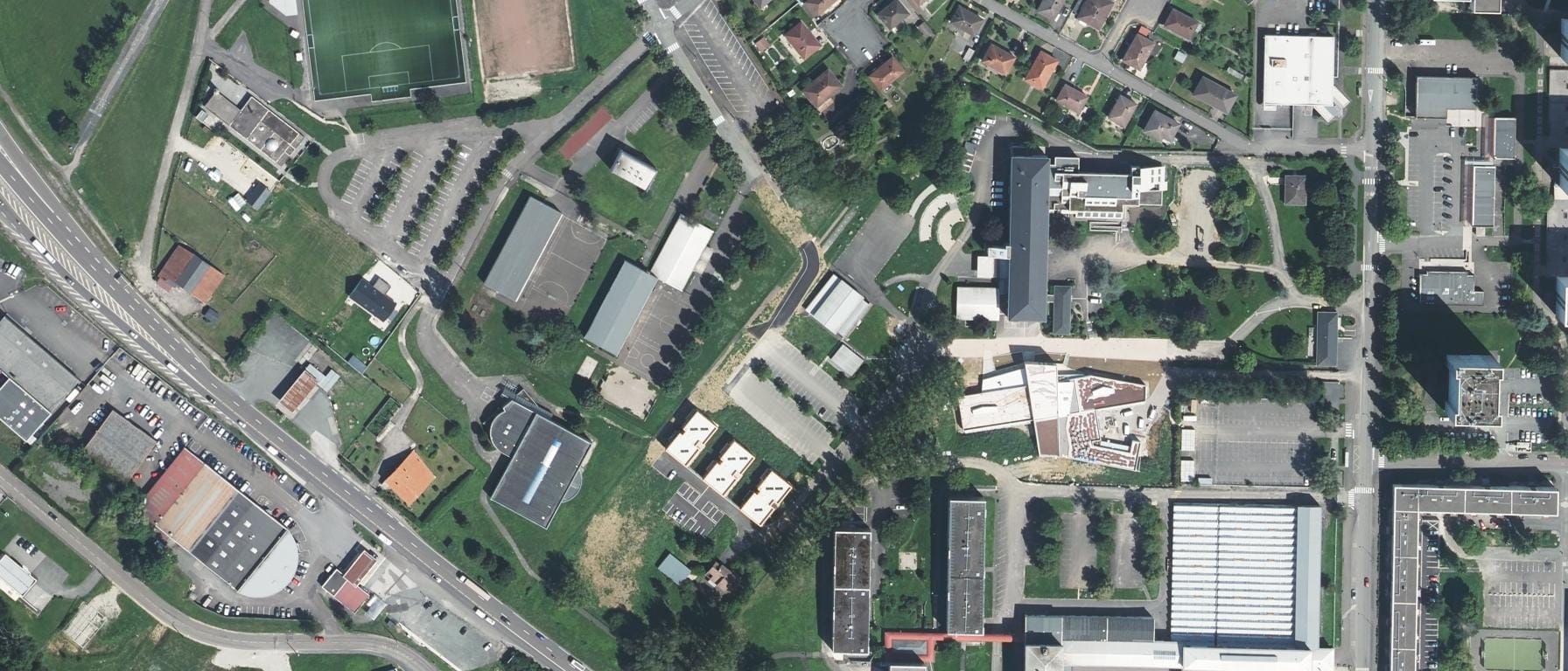 Vue aérienne de CFA agricole de Haute Saône à Vesoul