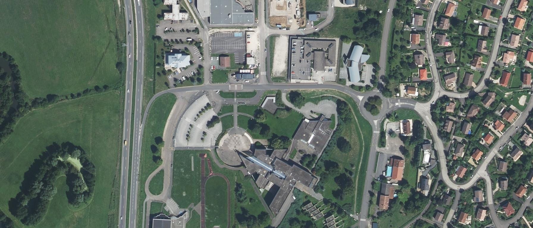 Vue aérienne de Lycée Les Haberges