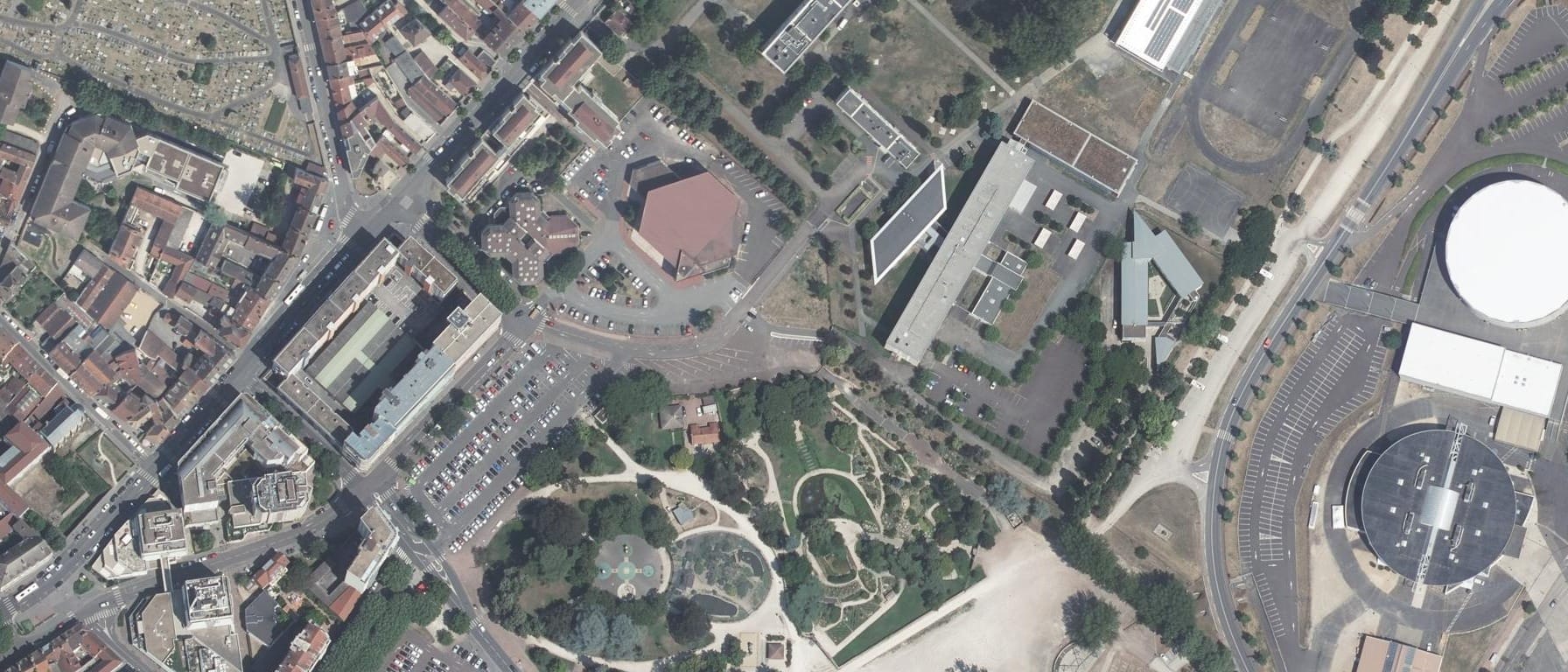 Vue aérienne de Lycée Mathias