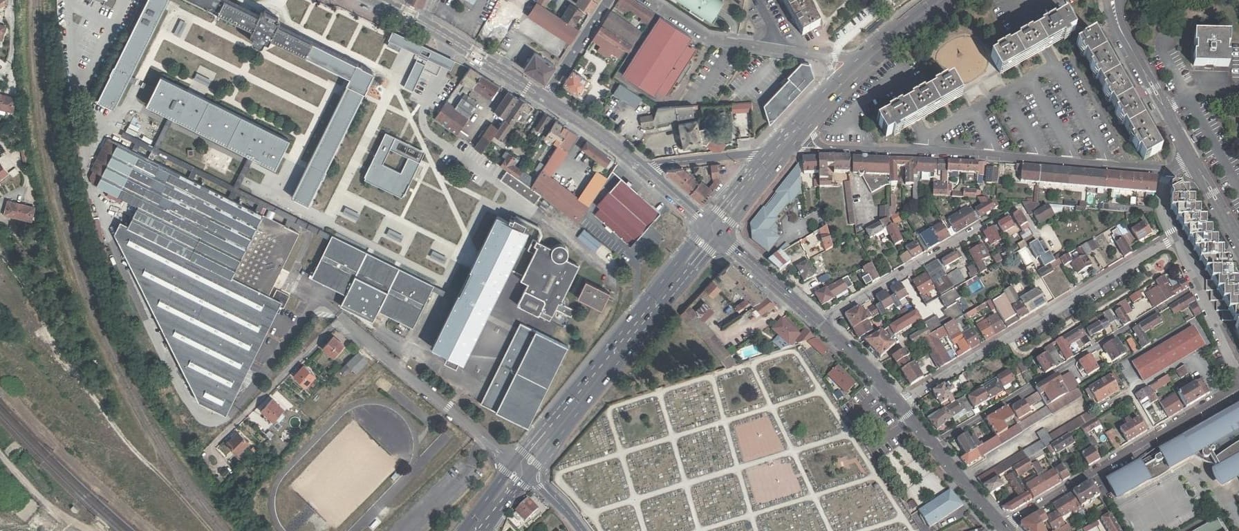 Vue aérienne de Lycée polyvalent Niépce-Balleure