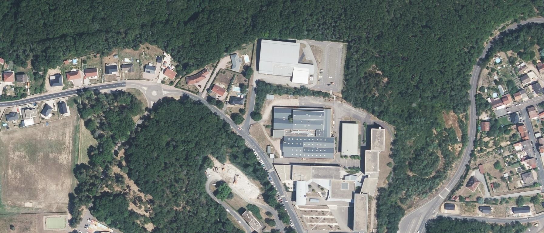 Vue aérienne de Lycée LEON BLUM