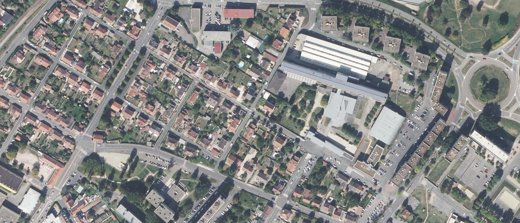 Vue aérienne de Lycée Henri Parriat