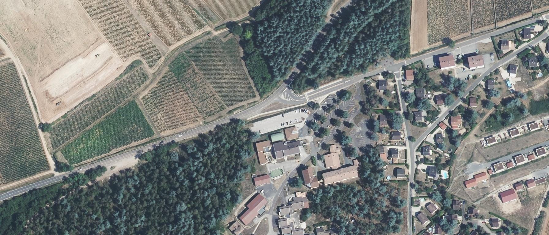 Vue aérienne de CMA Formation -Mercurey